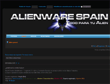 Tablet Screenshot of alienwarespain.com